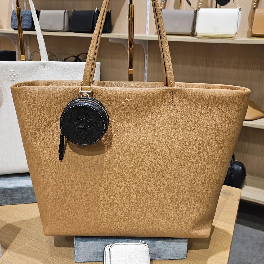 Tory Burch Camel Leather Tote